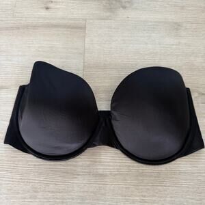 Victoria's Secret Lined Strapless Black Bra T Shirt Bra Size 36DD